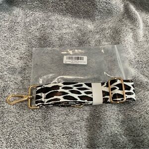 Leopard Print Purse/Bag Strap with Gold Hardware